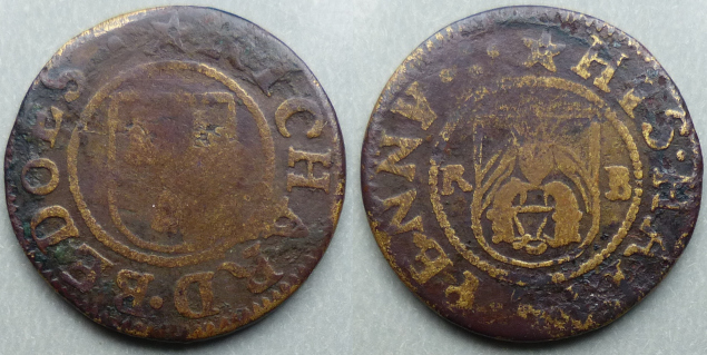 Worcester, Richard Bedoes halfpenny N5738 Worcester, Richard Bedoes halfpenny N5738